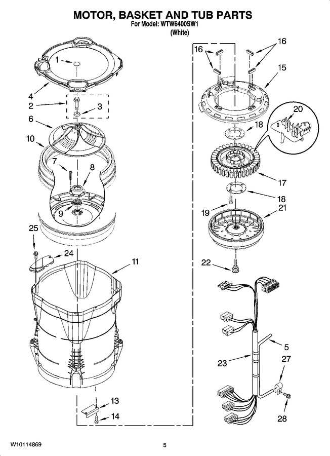 Diagram for WTW6400SW1