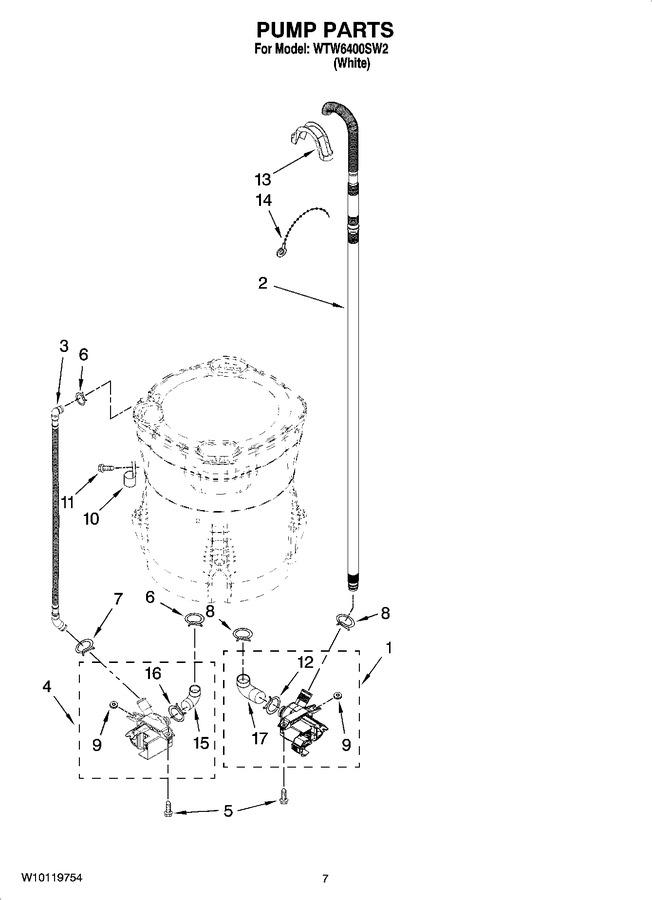 Diagram for WTW6400SW2