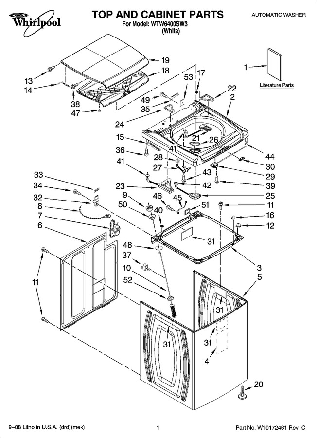 Diagram for WTW6400SW3