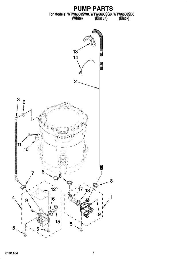 Diagram for WTW6600SW0