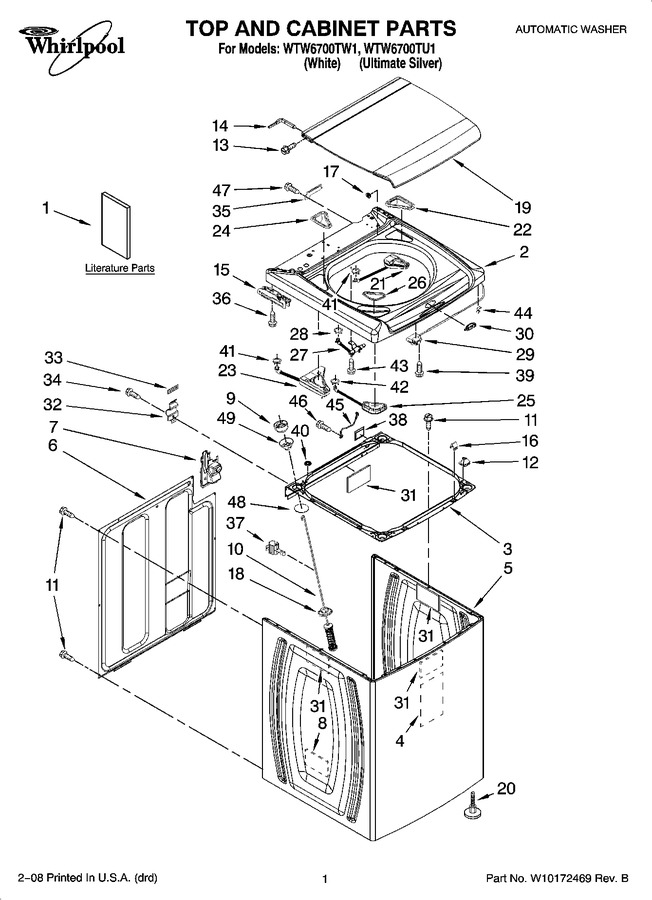 Diagram for WTW6700TU1