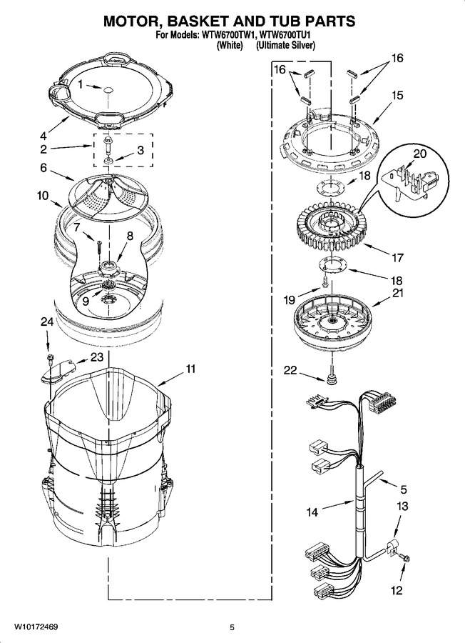 Diagram for WTW6700TW1