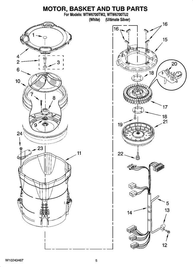 Diagram for WTW6700TU2