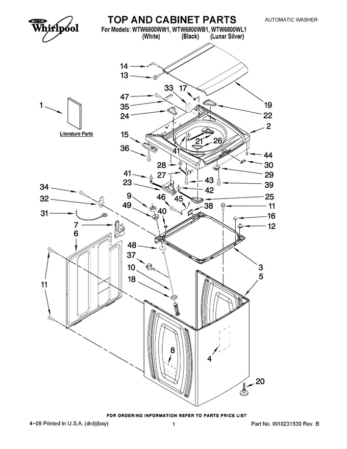 Diagram for WTW6800WL1