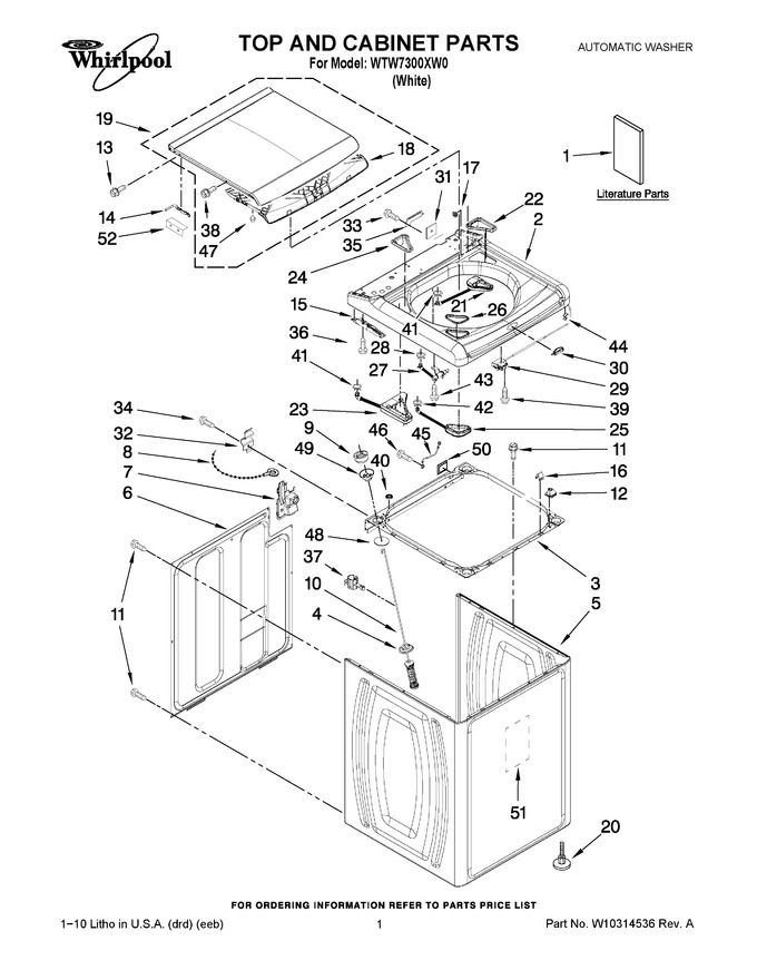 Diagram for WTW7300XW0