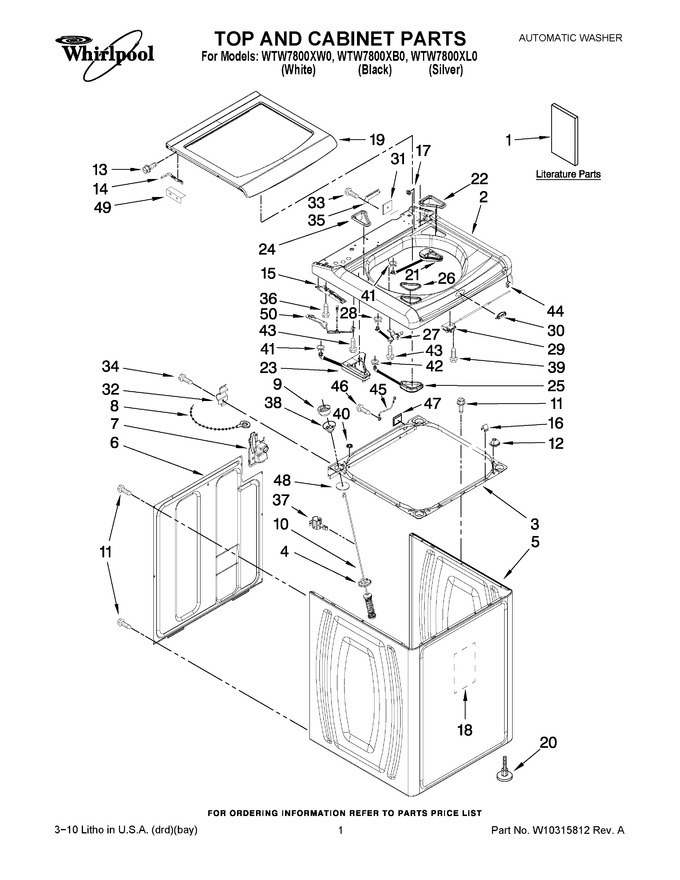 Diagram for WTW7800XL0