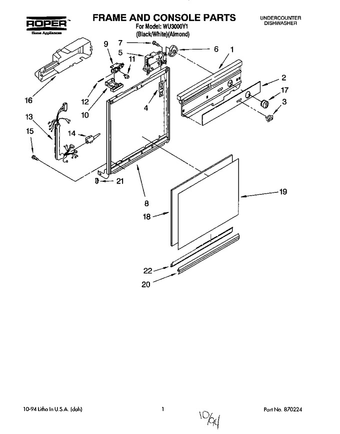 Diagram for WU3000Y1