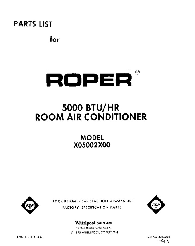 Diagram for X05002X00