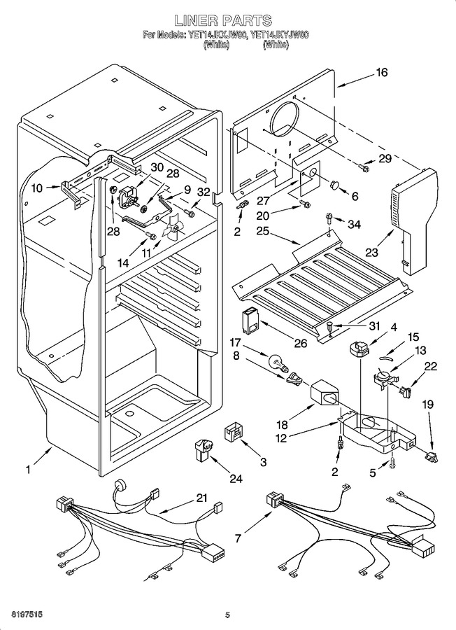 Diagram for YET14JKXJW00