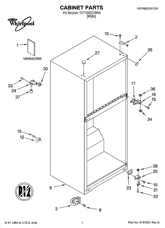 Diagram for YET18RKXJW00