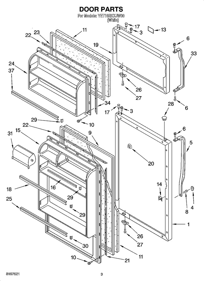 Diagram for YET18RKXJW00