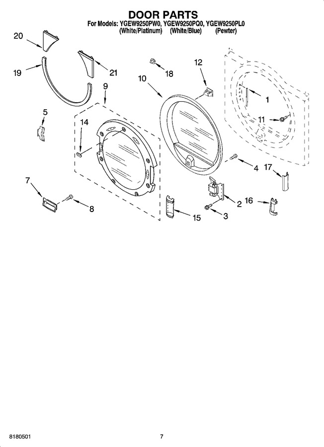 Diagram for YGEW9250PW0