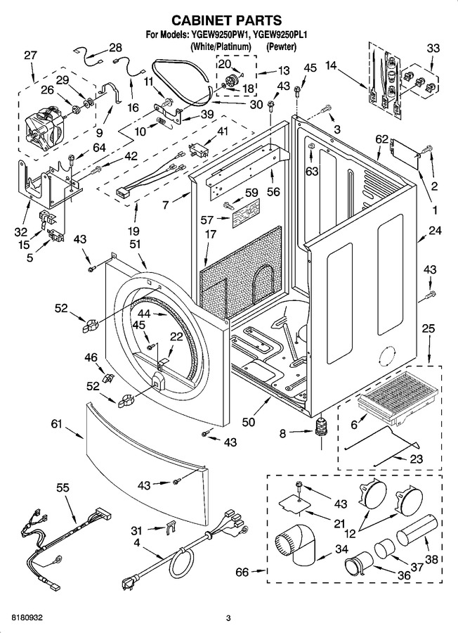 Diagram for YGEW9250PW1