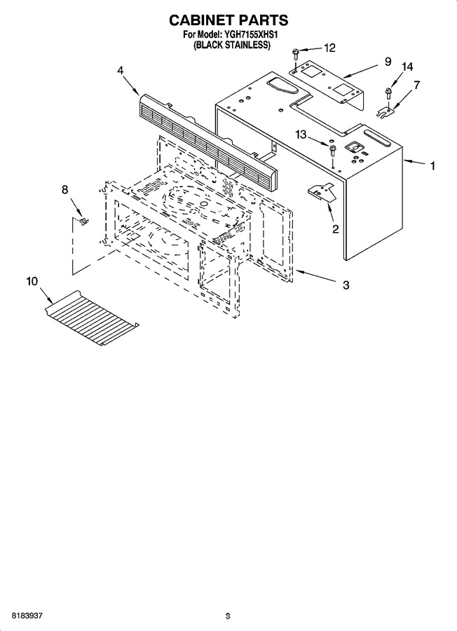 Diagram for YGH7155XHS1