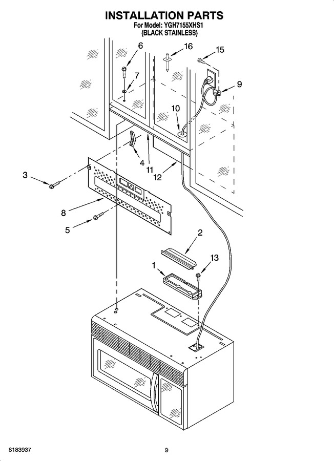 Diagram for YGH7155XHS1