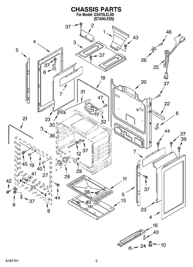 Diagram for YGS470LELQ0