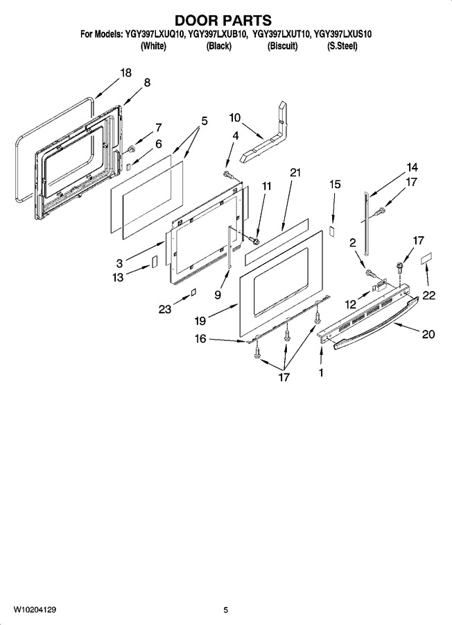 Diagram for YGY397LXUS10