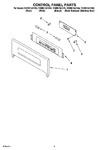 Diagram for 02 - Control Panel Parts