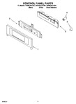 Diagram for 02 - Control Panel Parts