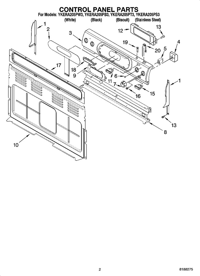 Diagram for YKERA205PW3