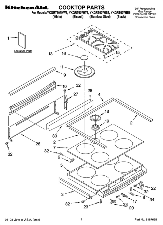 Diagram for YKGRT607HT6