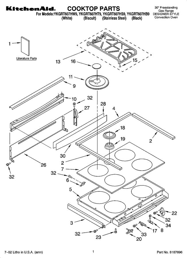 Diagram for YKGRT607HW9