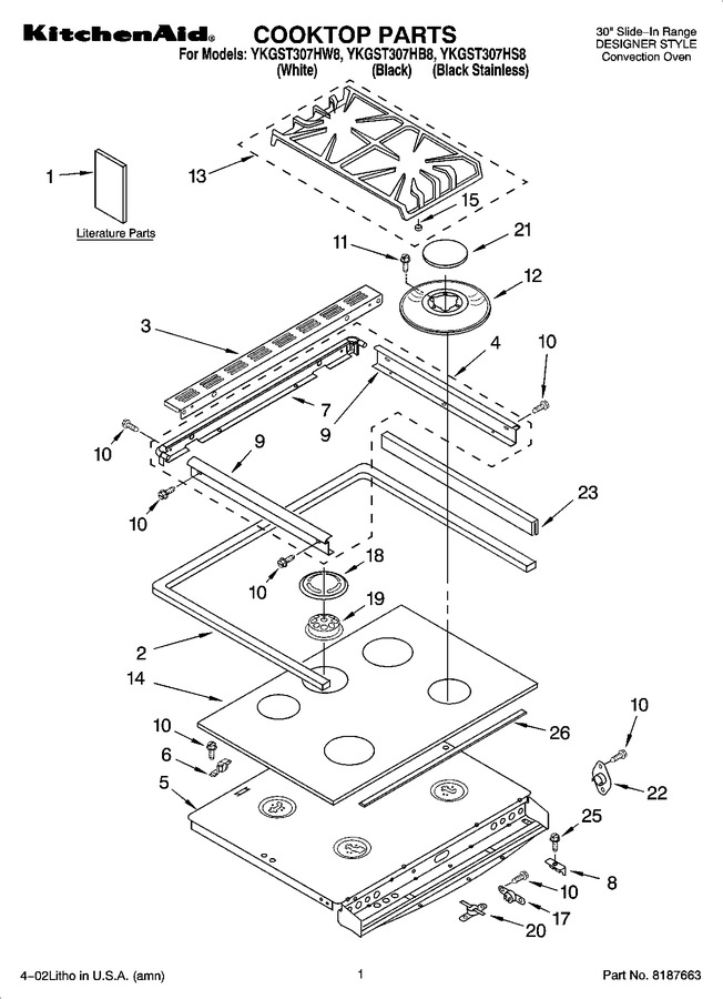 Diagram for YKGST307HW8