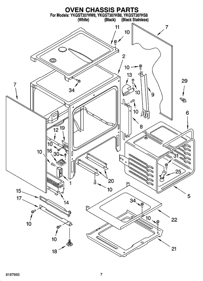 Diagram for YKGST307HB8