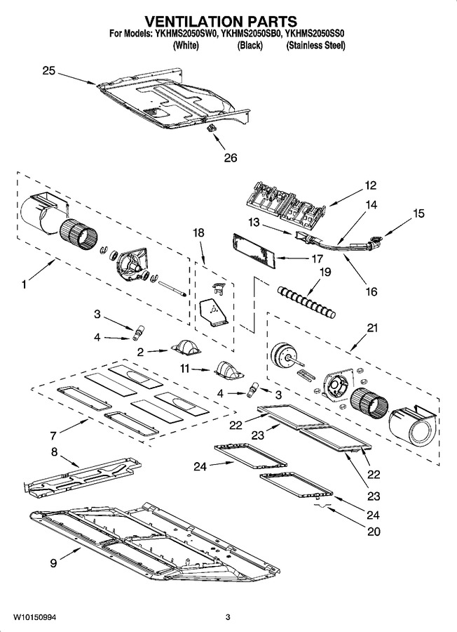 Diagram for YKHMS2050SW0