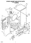 Diagram for 03 - Dryer Cabinet And Motor Parts