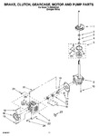 Diagram for 08 - Brake, Clutch, Gearcase, Motor And Pump Parts