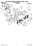 Diagram for 01 - Washer/dryer Control Panel Parts