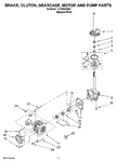 Diagram for 08 - Brake, Clutch, Gearcase, Motor And Pump Parts