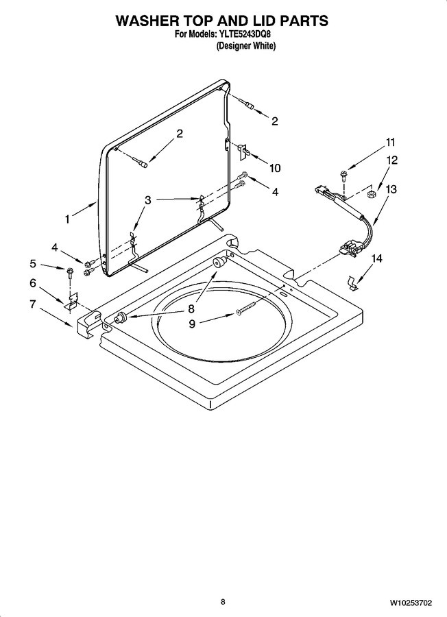 Diagram for YLTE5243DQ8