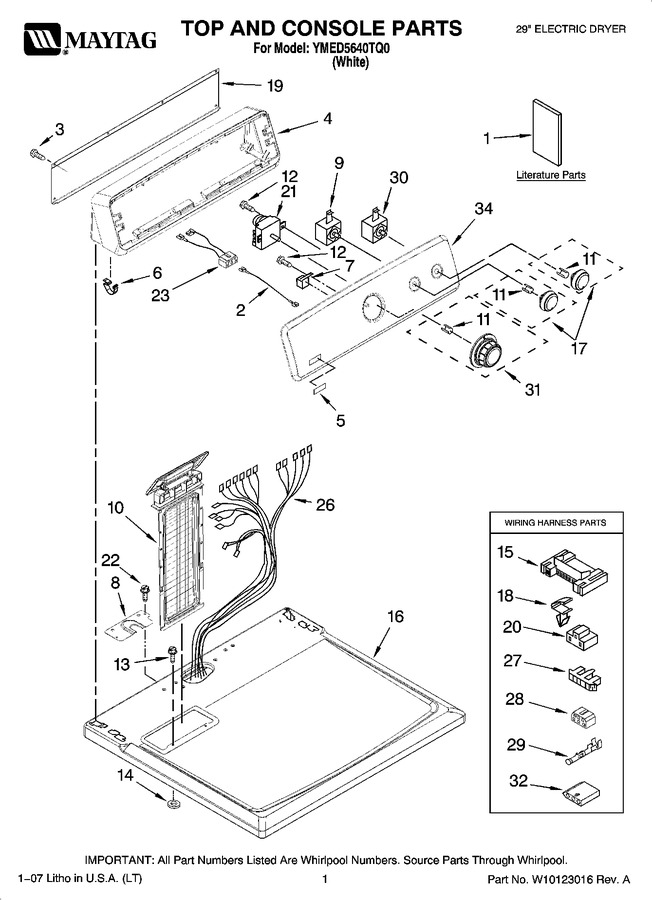 Diagram for YMED5640TQ0