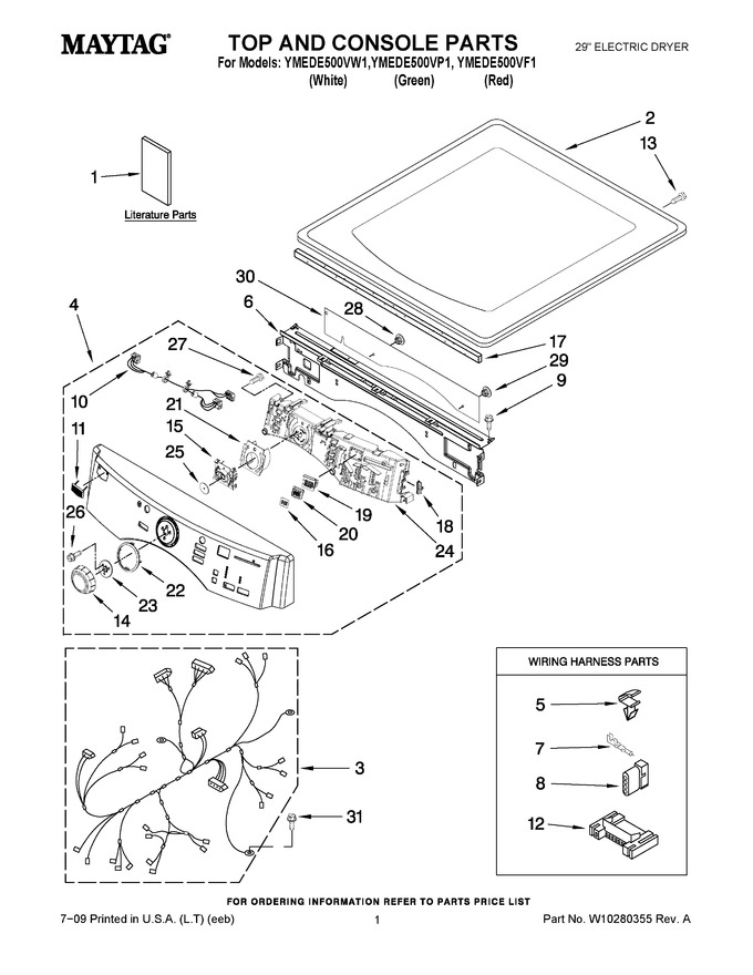 Diagram for YMEDE500VW1