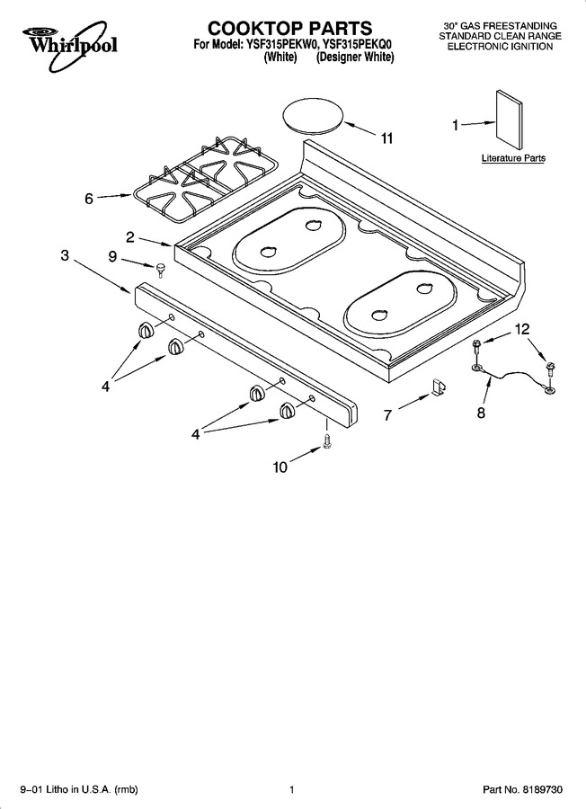 Diagram for YSF315PEKW0