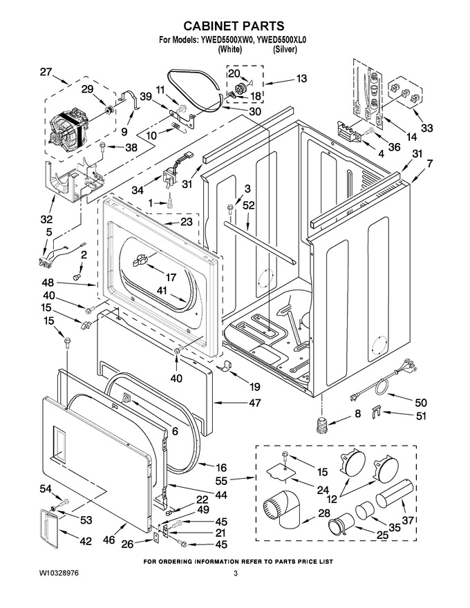 Diagram for YWED5500XL0