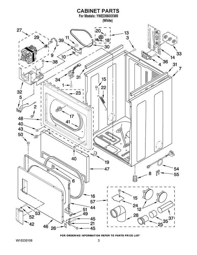 Diagram for YWED5600XW0