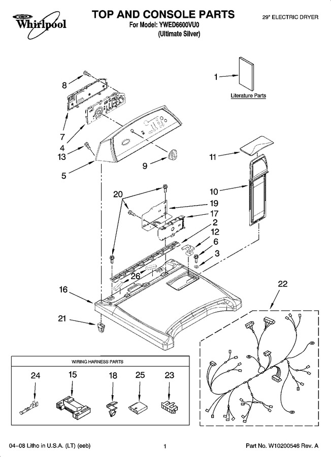 Diagram for YWED6600VU0