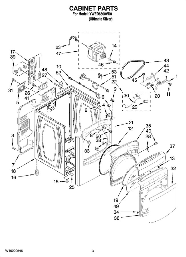 Diagram for YWED6600VU0