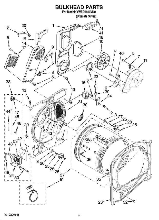 Diagram for YWED6600VU0