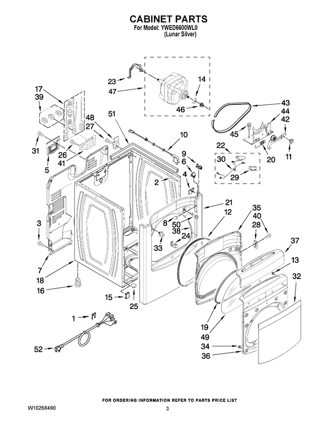 Diagram for YWED6600WL0