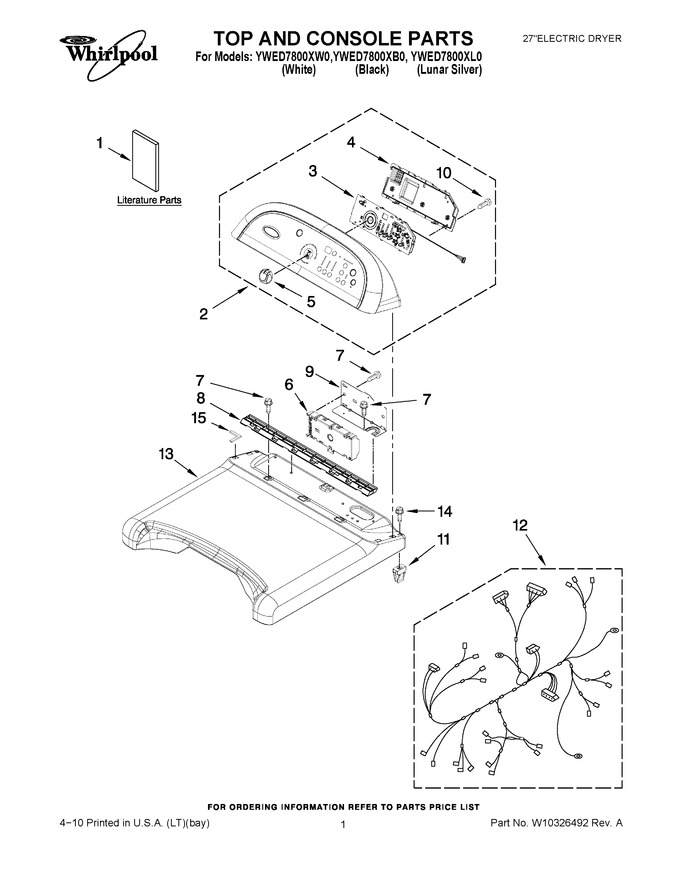 Diagram for YWED7800XB0