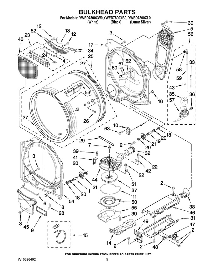 Diagram for YWED7800XL0