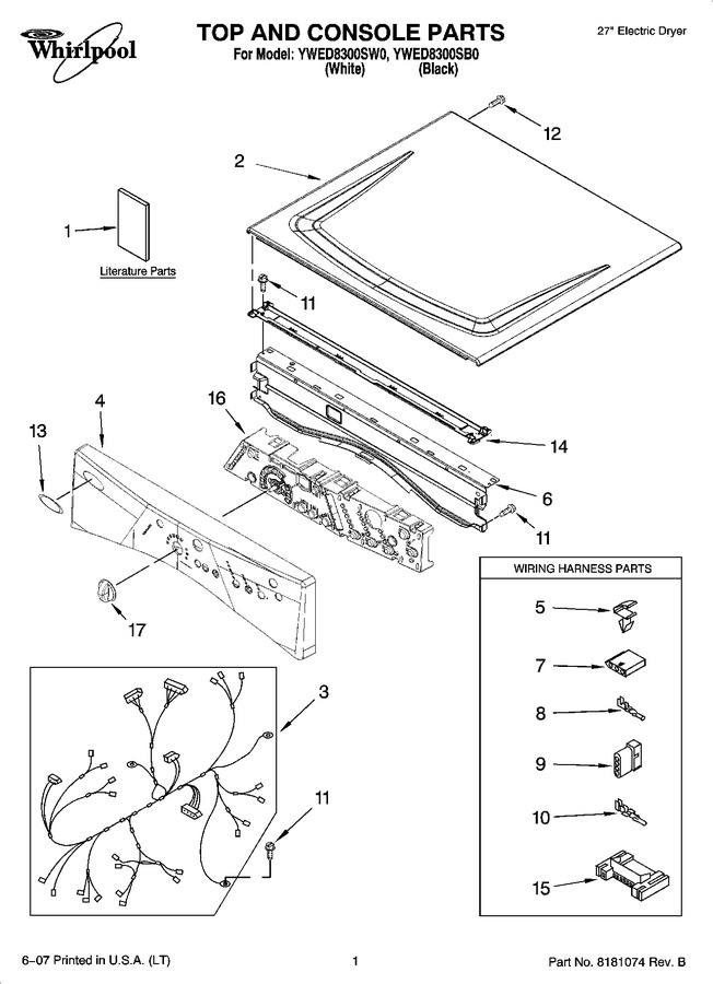 Diagram for YWED8300SB0