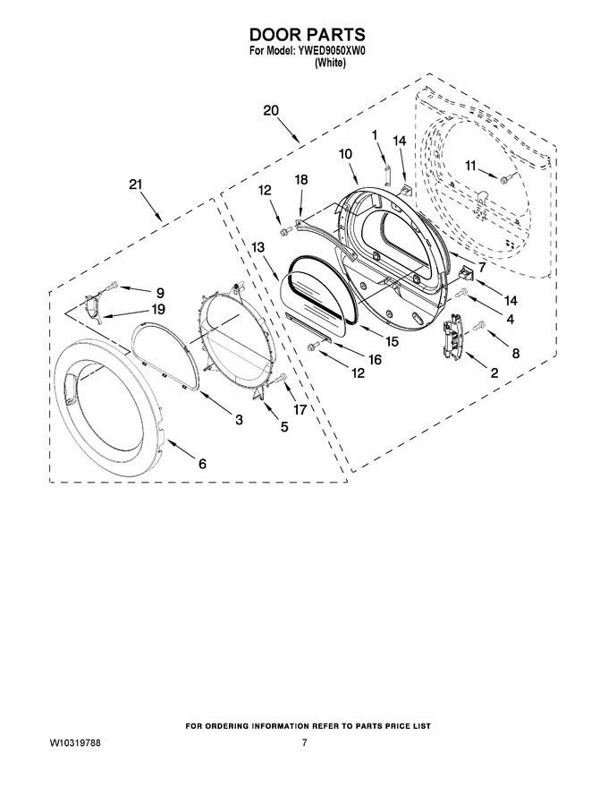 Diagram for YWED9050XW0