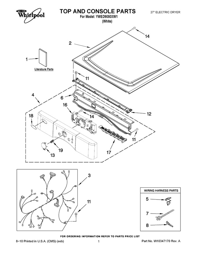 Diagram for YWED9050XW1