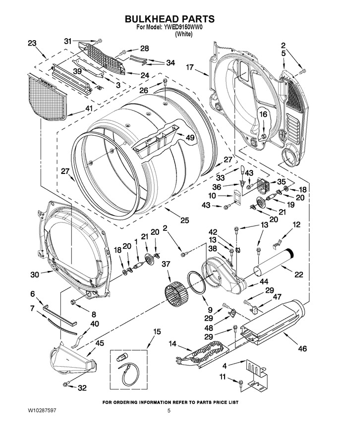 Diagram for YWED9150WW0