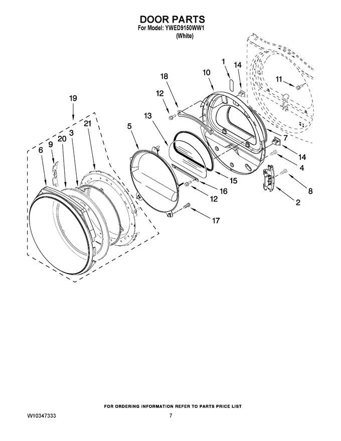 Diagram for YWED9150WW1